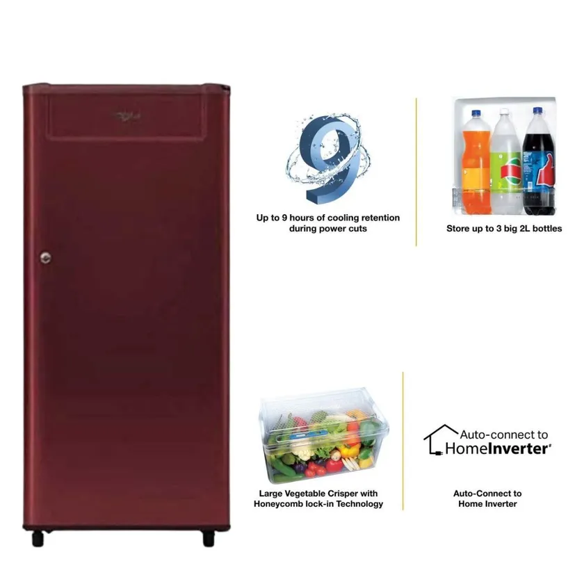 Whirlpool 185 Ltr. 73448 200 Single Door Refrigerator - 200 Genius